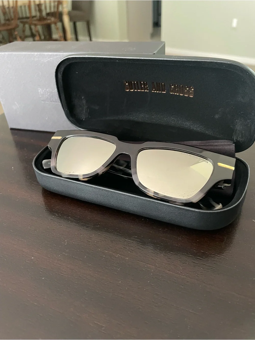 Cutler and Gross Sunglasses with case